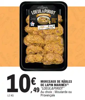 E.Leclerc Morceaux de râbles de lapin marinés offre