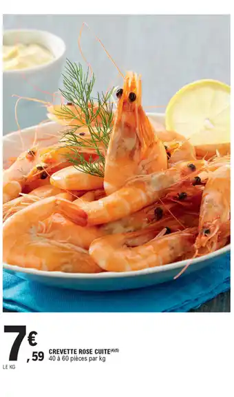 E.Leclerc Crevette rose cuite offre