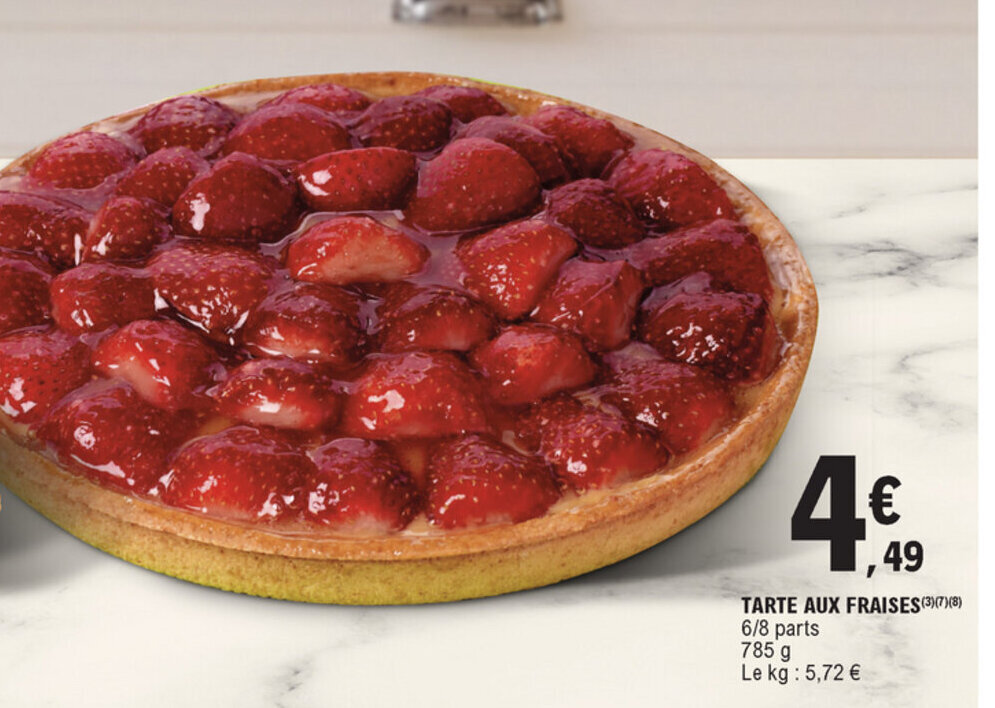 Promo Tarte Aux Fraises Chez E Leclerc