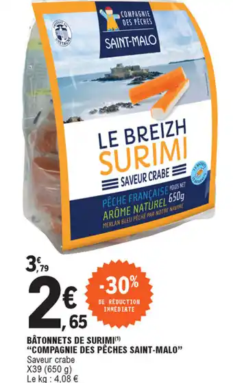 E.Leclerc Bâtonnets de surimi offre