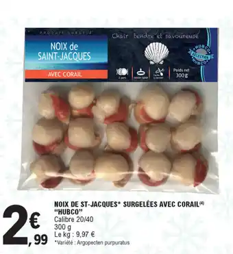 E.Leclerc Noix de st-jacques surgelées avec corail offre