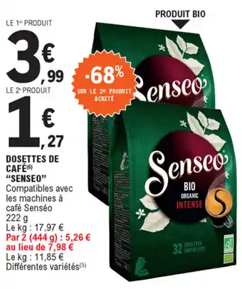 E.Leclerc Dosettes de café offre