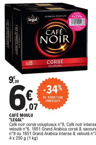 E.Leclerc Café moulu legal offre