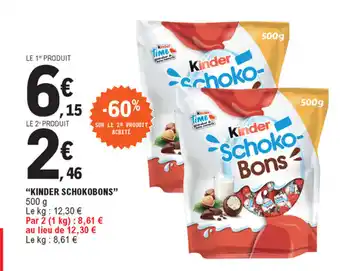 E.Leclerc Kinder schokobons offre