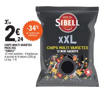 E.Leclerc Chips multi variétés XXL offre