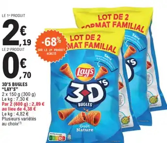 E.Leclerc 3D's bugles lay's offre