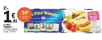 E.Leclerc Le pâté henaff offre