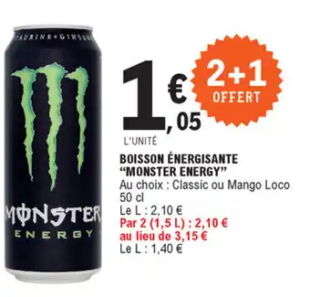 E.Leclerc Boisson énergisante monster energy offre