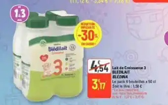 G20 Lait De Croissance 3 Bledilait Blédina offre
