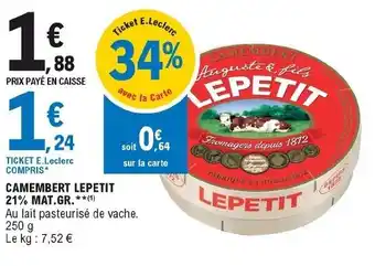 Camembert lepetit