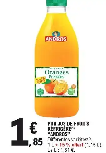 E.Leclerc Pur jus de fruits réfrigéré offre
