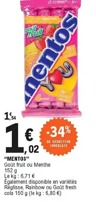E.Leclerc Mentos offre