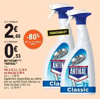 E.Leclerc Nettoyant antikal offre