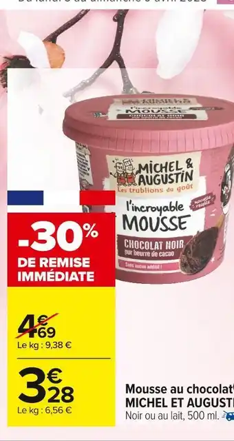 Michel et augustin mousse au chocolat