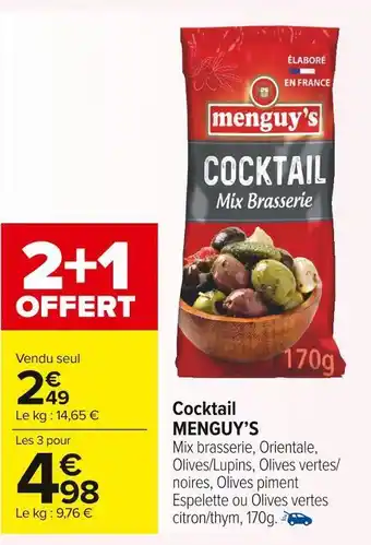 Carrefour Market Menguy’s cocktail offre
