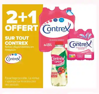 Carrefour Market Contrex 2+1 offert sur tout contrex offre