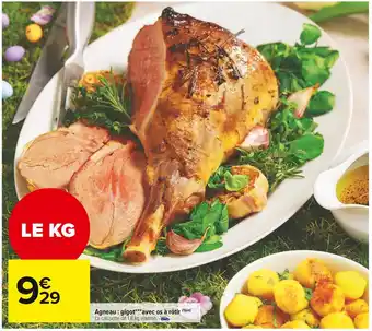 Carrefour Market Agneau : gigot avec os à rôtir offre