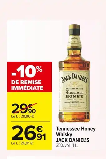 Carrefour Market Jack daniel’s tennessee honey whisky offre