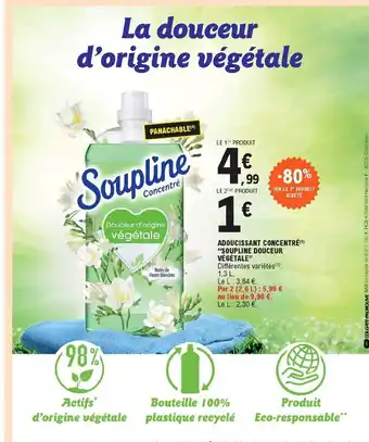 E.Leclerc Adoucissant concentré soupline douceur offre