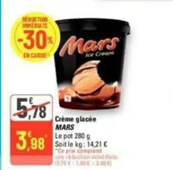 G20 Créme Glacée Mars offre
