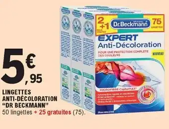 E.Leclerc Lingettes anti-décoloration offre