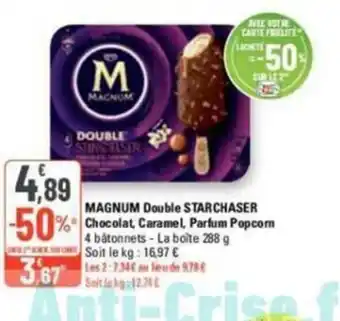 G20 Magnum Double Starchasser Chocolat, Caramel, Parfum Popcorn offre