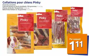 Action Collations pour chiens pinky offre