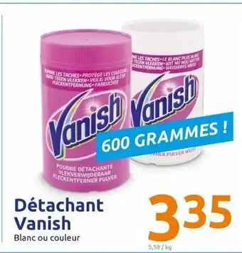 Action Détachant vanish offre