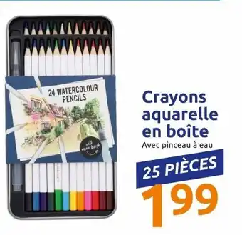 Action Crayons aquarelle en boîte offre