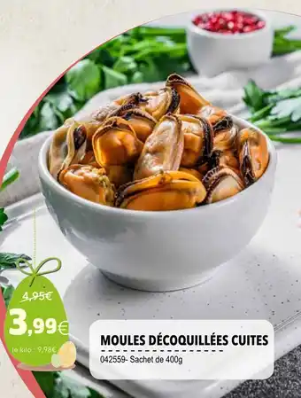 Gel 2000 Moules Décoquilées Cuites offre