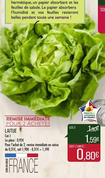 Match Laitue offre