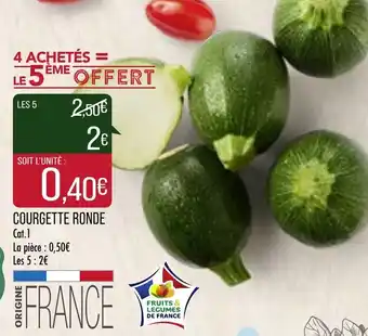 Match Courgette Ronde offre
