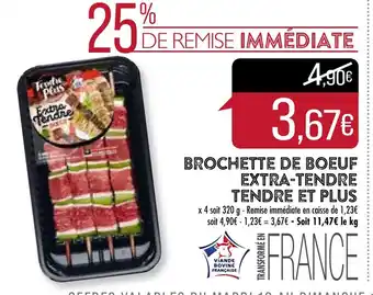 Match Brochette de Boeuf Extra-Tendre Tendre et Plus offre