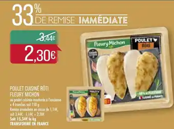 Match Poulet cuisiné Roti Fleury Michon offre