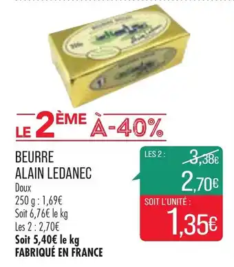 Match Beurre Alain Ledanec offre