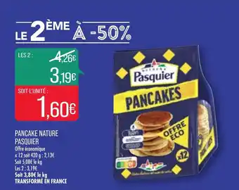 Match Pancake Nature Pasquier offre
