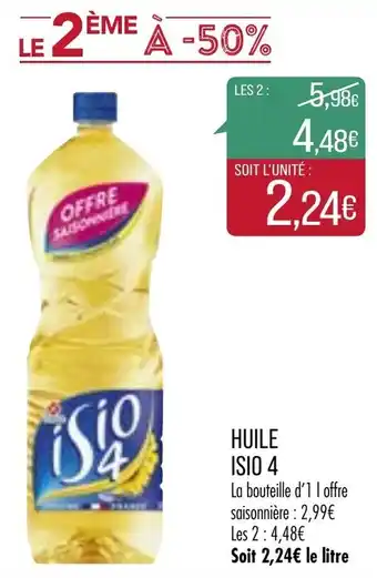 Match Huile Isio 4 offre
