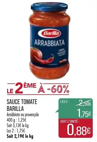 Match Sauce Tomate Barilla offre