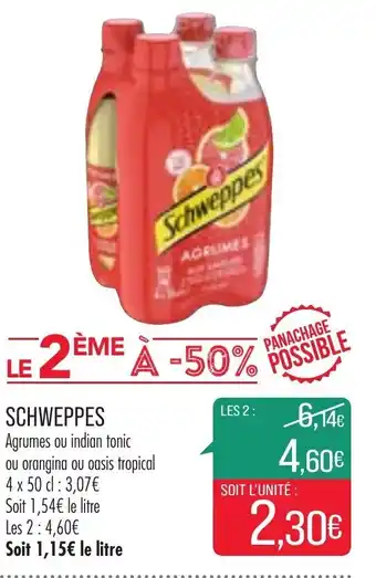 Match Schweppes offre