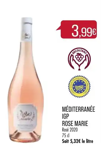 Match Méditerranée IGP Rose Marie offre