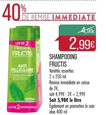 Match Shampooing Fructis offre