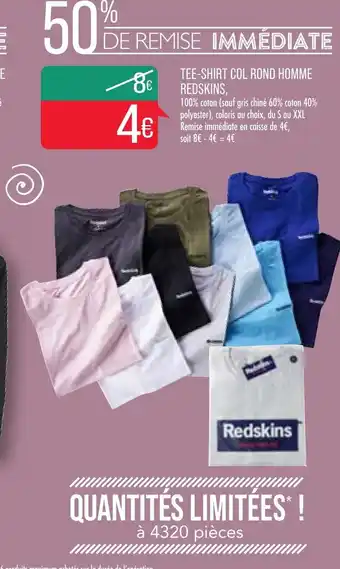 Match Tee-Shirt Col Rond Homme Reskins offre