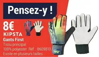 Decathlon Kipsta gants first offre