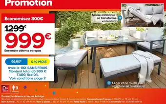 Castorama Ensemble détente et repas offre