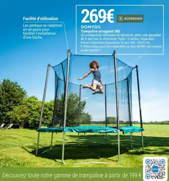 Decathlon Domyos trampoline octogonal 300 offre