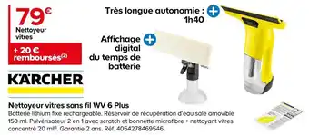 Castorama Karcher nettoyeur vitres sans fil wv 6 plus offre