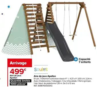 Castorama Soulet aire de jeux apollon offre