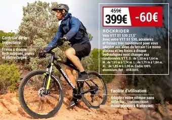 Decathlon Rockrider vélo vtt st 530 27,5’’ offre