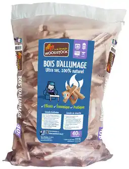 Brico Dépôt Bois d'allumage très sec - sac de 40 litres offre