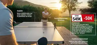 Decathlon Pongori table de ping-pong ppt 900.2 offre